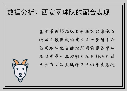 数据分析：西安网球队的配合表现
